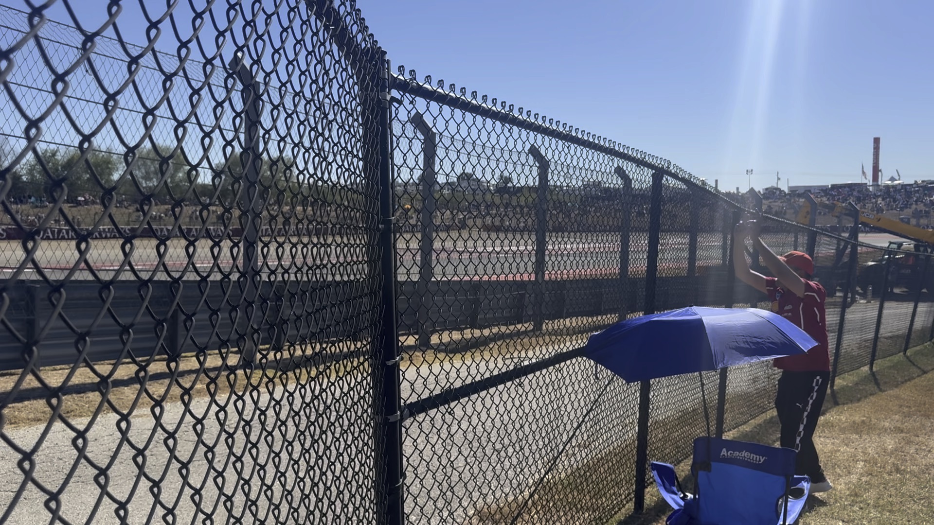 Chain link temporary fence panels on a construction site in Sacramento